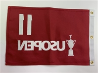 Matt Fitzpatrick Signed 2022 US Open at The County Club of Brookline Flag JSA ALOA