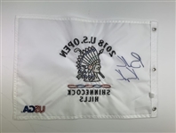 Brooks Koepka Signed 2018 US Open Shinnecock Hills Golf Flag JSA ALOA