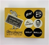 One dozen vintage MacGregor Lew Worsham CutProof golf balls in original box