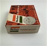 A Full Dozen Vintage MacGregor Tom Weiskopf Gold Crown CutProof Golf Balls in Original Packaging