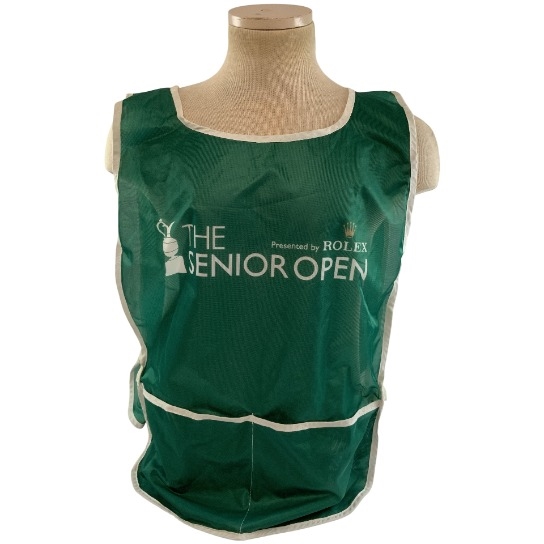 The Senior Open Presented by Rolex Tournament Issued Green Mesh Caddie Bib