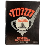 1963 Sahara Invitational Program - Jack Nicklaus Win #8