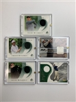 A Collection of Twenty Three Upper Deck Golf Memorabilia Trading Cards Featuring Authentic Fabric Swatches 2001-2003