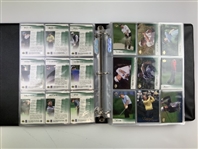 Set of 2001 Upper Deck Golf Trading Cards Including Tiger Woods Rookie