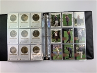 Set of 2001 Upper Deck Golf Trading Cards Including Tiger Woods Rookie