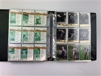Set of 2001 Upper Deck Golf Trading Cards Including Tiger Woods Rookie