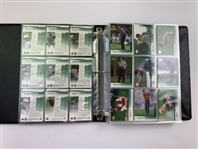 Set of 2001 Upper Deck Golf Trading Cards Including Tiger Woods Rookie