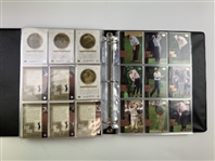 Set of 2001 Upper Deck Golf Trading Cards Including Tiger Woods Rookie