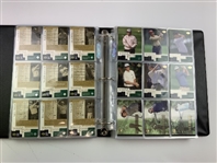Set of 2001 Upper Deck Golf Trading Cards Including Tiger Woods Rookie