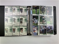 Set of 2001 Upper Deck Golf Trading Cards Including Tiger Woods Rookie