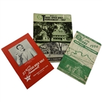 Trio of Vintage Texas Open Golf Tournament Programs and Pairing Sheets 19541964
