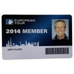 Gary Players 2014 European Tour Identification Card