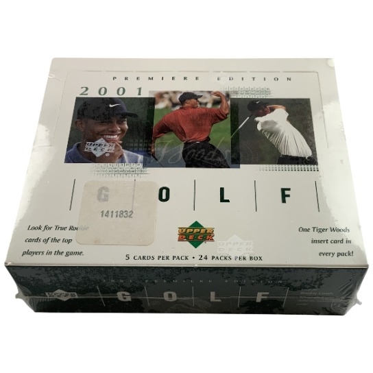 2001 Upper Deck Premiere Edition Golf Factory Sealed Hobby Box