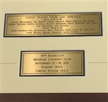 2012 Ryder Cup United States Team Commemorative Display - Framed