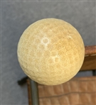 Novelty Golf Theme Wrought Iron and CrocodileEmbossed Leather Armchair