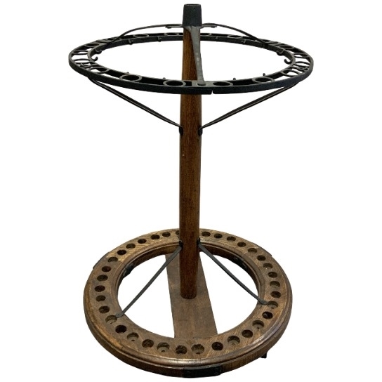 Antique Revolving Floor Display Golf Club Stand