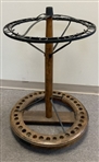 Antique Revolving Floor Display Golf Club Stand