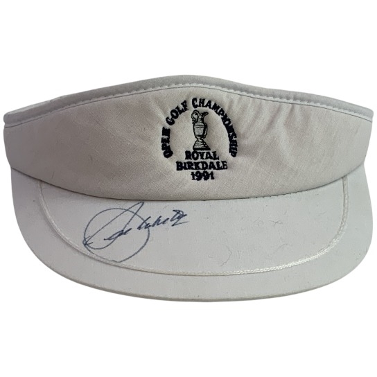 Seve Ballesteros Signed 1991 Open Championship at Royal Birkdale Visor JSA ALOA