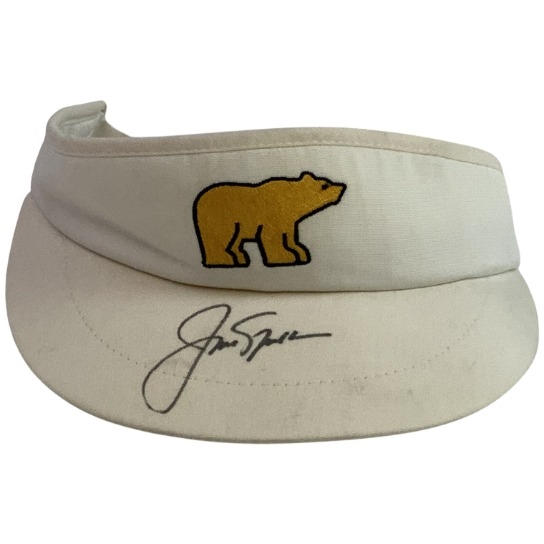 Jack Nicklaus Signed Golden Bear Golf Visor JSA ALOA