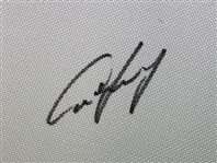 Aberg & 2026 winner Cam Young Signed 2026 Players Championship Embroidered Flag JSA#CL34062