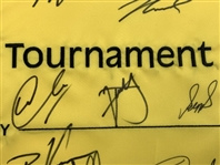 2024 Memorial Tournament Field Signed Golf Pin Flag with 41 Signatures JSA ALOA
