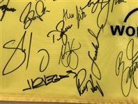 2024 Memorial Tournament Field Signed Golf Pin Flag with 41 Signatures JSA ALOA