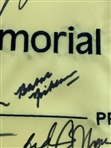 2024 Memorial Tournament Field Signed Golf Pin Flag with 41 Signatures JSA ALOA