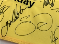 2024 Memorial Tournament Field Signed Golf Pin Flag with 41 Signatures JSA ALOA