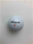 Pete Dye Signed TPC Sawgrass Golf Ball W An Assortment of Vintage PGA Tournament Players Championship Pinback Badges JSA ALOA