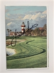 Duval, Johnson, Spieth & Player Signed Scorecards JSA ALOA
