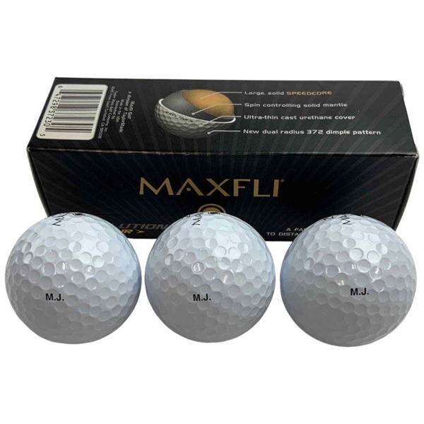 Michael Jordans Personal Maxfli Revolution Tour M.J. & 23 Golf Balls in Original Sleeve