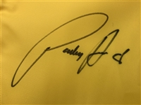 Padraig Harrington Signed 2008 PGA Championship at Oakland Hills Embroidered Flag JSA ALOA