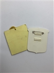 Two Pieces of Ryder Cup Golf Memorabilia Including a 1985 Player's Caddie Pass and 1979 Season Pavilion Badge