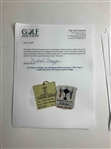 Two Pieces of Ryder Cup Golf Memorabilia Including a 1985 Player's Caddie Pass and 1979 Season Pavilion Badge