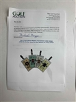 Lot of Four Official Masters Tournament Caddy Badges (1987,91,93,94) -Issued to Mike Mazzeo for Fuzzy Zoeller