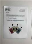 A Collection of Masters Tournament Caddy Identification Badges for Mike Mazzeo