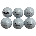 Tom Watson Signed Golf Ball w/ 5 Other Match Marked Pro V1 JSA ALOA