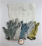 A Collection of Fuzzy Zoeller Used Gloves & 1990 Federal Express St. Jude Classic Professional Golf Memorabilia
