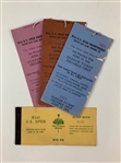 A Collection of approximately 19 pieces of official U.S. Open Golf Championship tickets and parking ephemera, 1981-2002