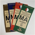 A Collection of approximately 19 pieces of official U.S. Open Golf Championship tickets and parking ephemera, 1981-2002