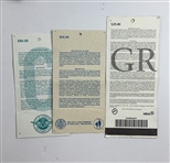 A Collection of approximately 19 pieces of official U.S. Open Golf Championship tickets and parking ephemera, 1981-2002