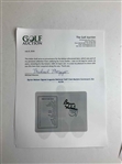 Byron Nelson Signed Augusta National Golf Club Masters Scorecard JSA ALOA