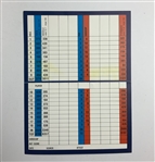 Jack Nicklaus and Tom Watson Signed 1992 US Open Pebble Beach Scorecard - Mazzeo Collection JSA ALOA
