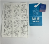 A Collection of The Open Championship Golf Memorabilia and Ephemera Including Caddie Credentials and Hole Location Sheets