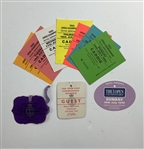A Collection of The Open Championship Golf Memorabilia and Ephemera Including Caddie Credentials and Hole Location Sheets