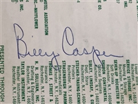 Big 3 Jack, Arnie, Player & Others Signed 1968 US Open at Oak Hill Pairing Sheet w/ Ticket JSA ALOA