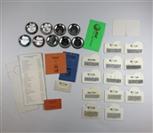 A Collection of Approximately 28 Pieces of Vintage Bing Crosby and AT&T Pebble Beach National Pro-Am Golf Caddie Memorabilia
