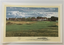 A Collection of Five (5) Open Championship Linda Hartough Signed Ltd Ed Golf Course Prints