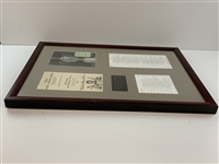 1953 US Open at Oakmont Program & Pairings Sheet from Ben Hogan's Triple Crown - Framed