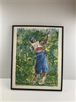 Payne Stewart 'The Swinging Dandy' Serigraph Print by Artist Jon Savino Ltd Ed #16/50 - Framed